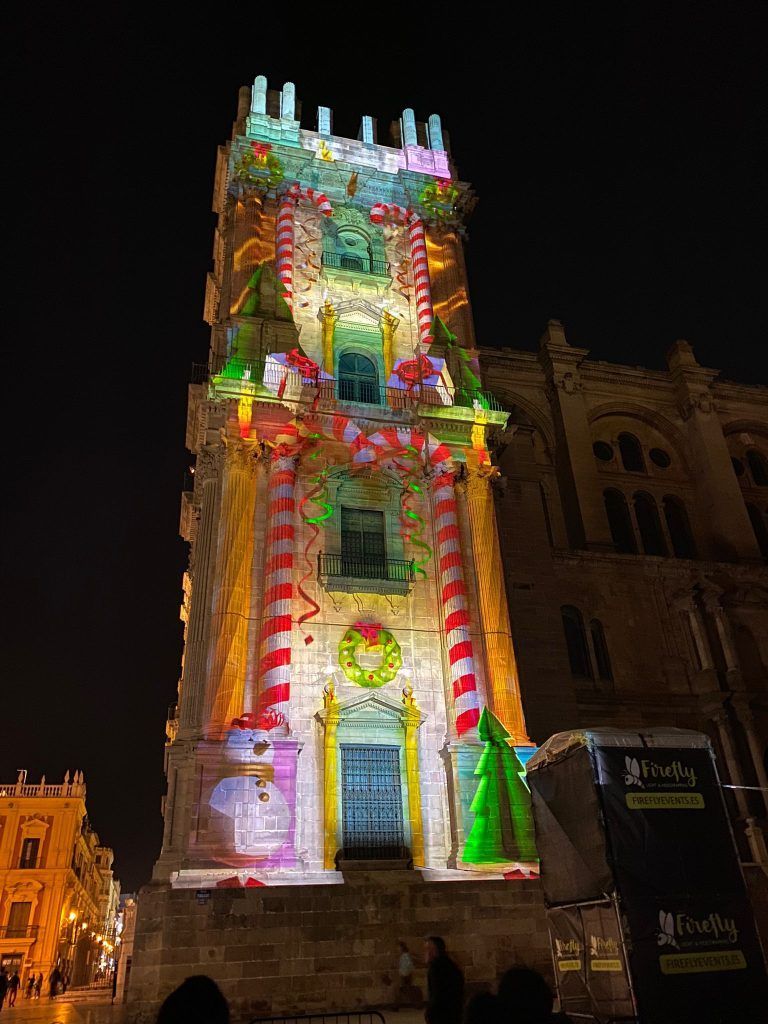 Video Mapping de la catedral de Málaga