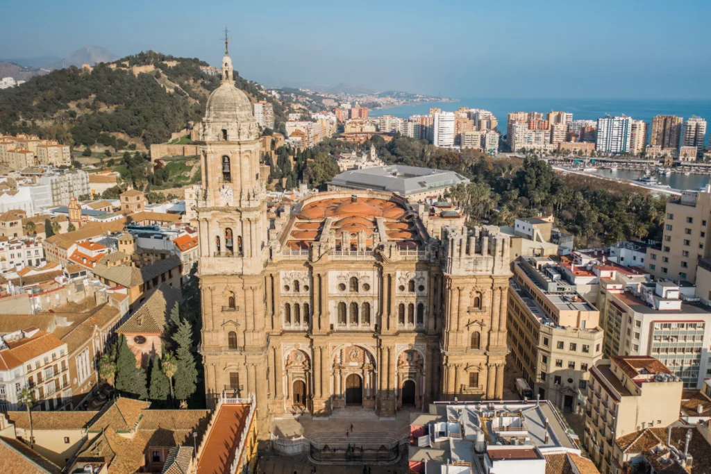 Vista aérea Catedral de Málaga