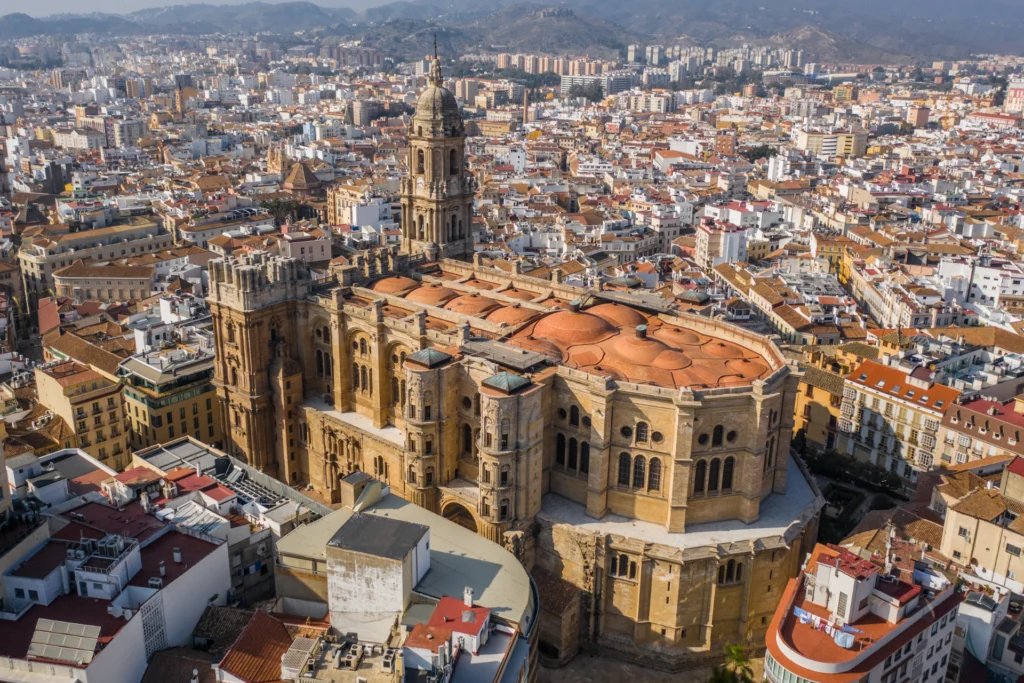 Vista aérea Catedral de Málaga